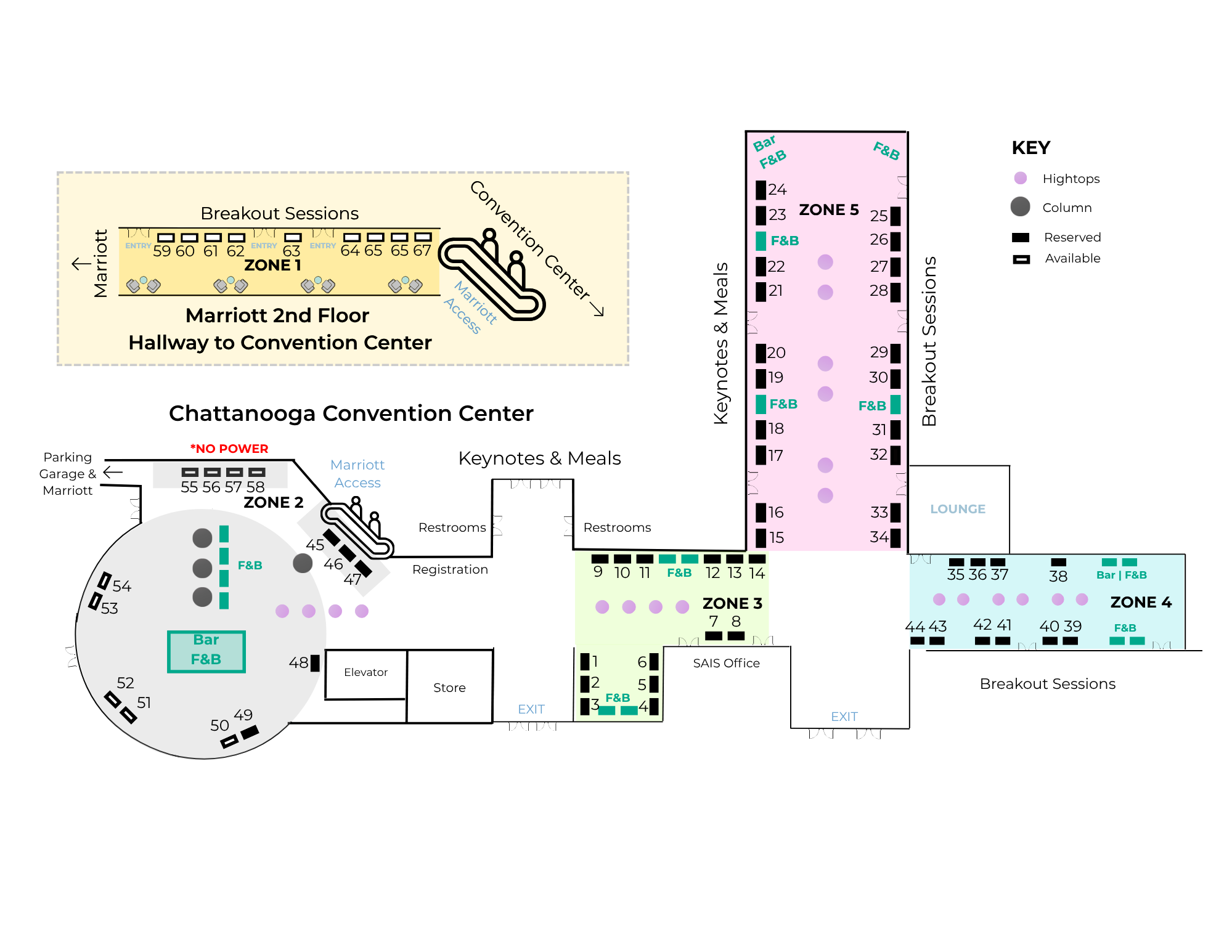2026 SAIS Annual Conference sponsor booth map