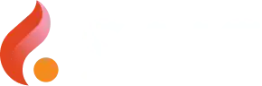 SAIS Logo in white with colorful flame