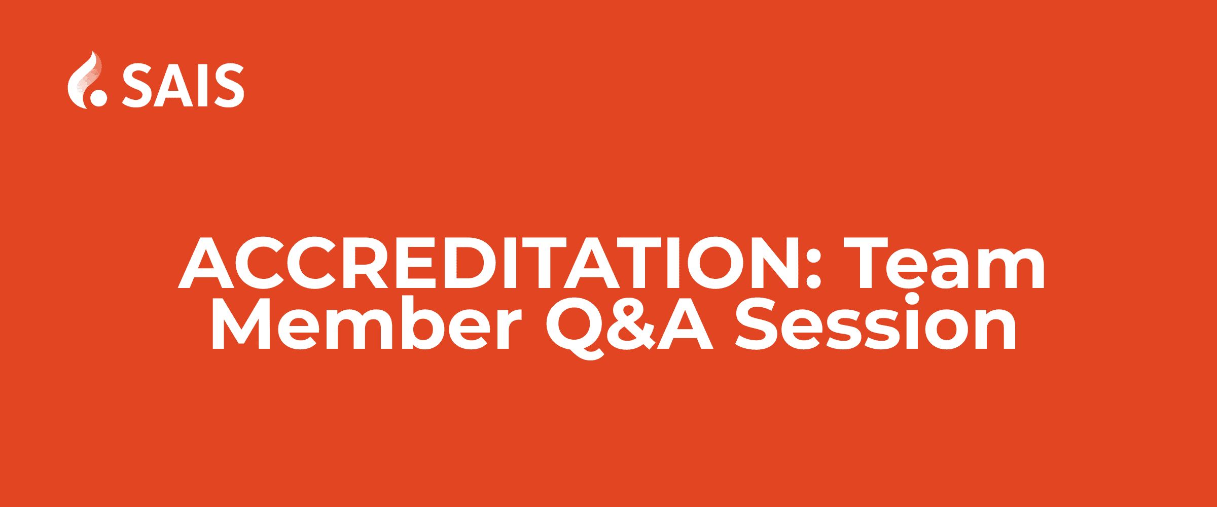 accreditation team member q&a session graphic