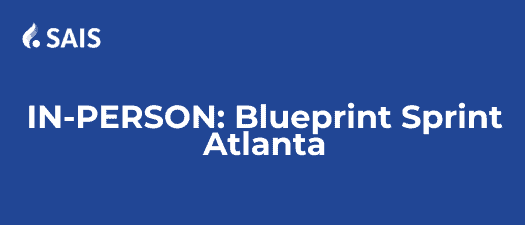 blue graphic for blueprint sprint atlanta