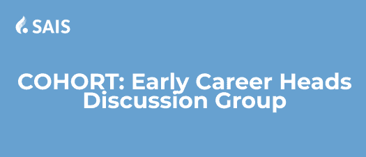 early career heads discussion group graphic