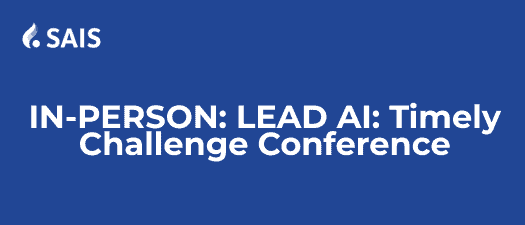 blue lead ai timely challenge conference graphic