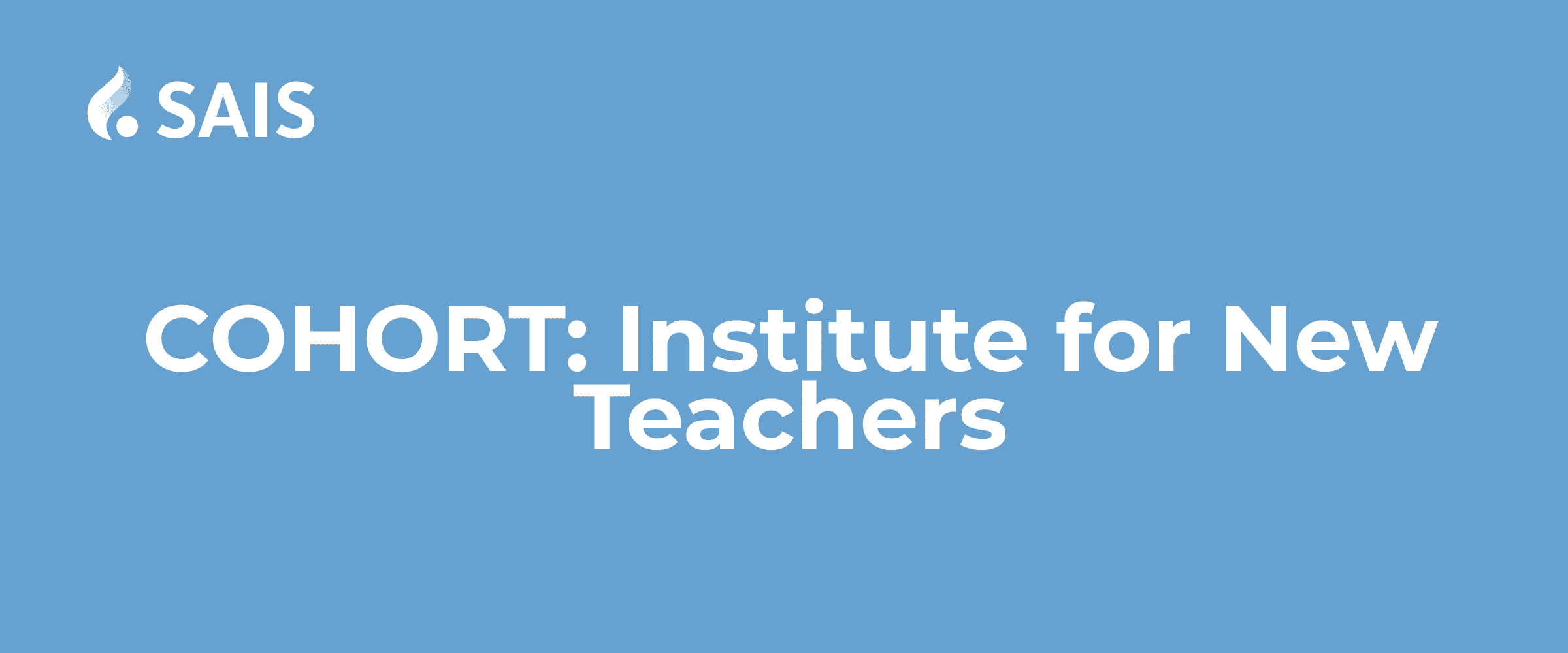 institute for new teacher cohort graphic